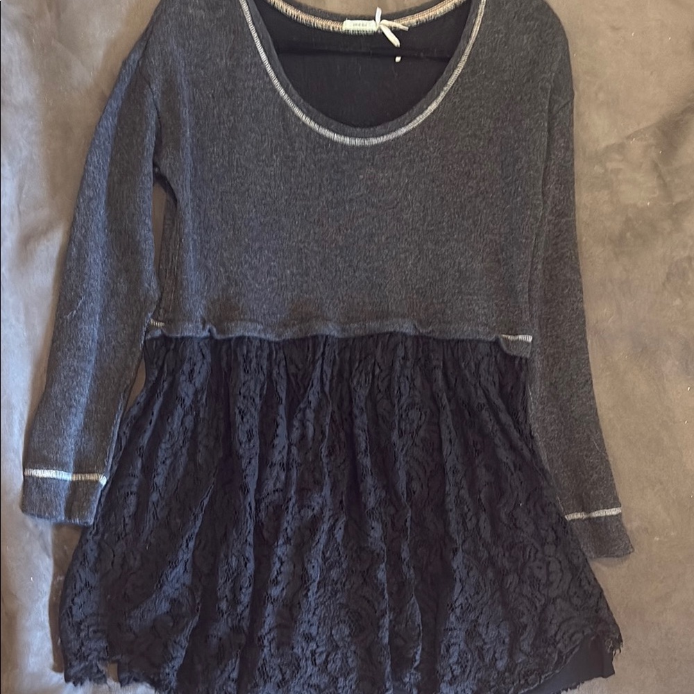 Kimchi Blue mixed media mini dress/tunic